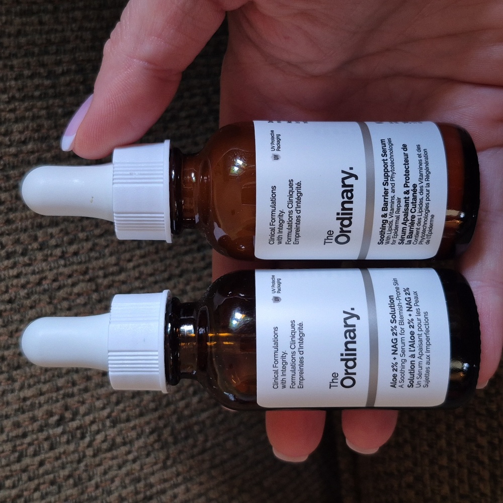 The Ordinary serum bundle, aloe+NAG solution and soothing & barrier support